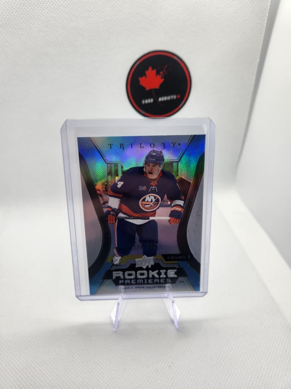 William Dufour 2023-24 UD Trilogy Rookie Premieres #116 Level 1 #/999