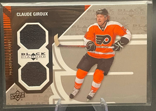 Claude Giroux 11-12 UD Black Diamond Double Diamond Jerseys Game Worn Jersey