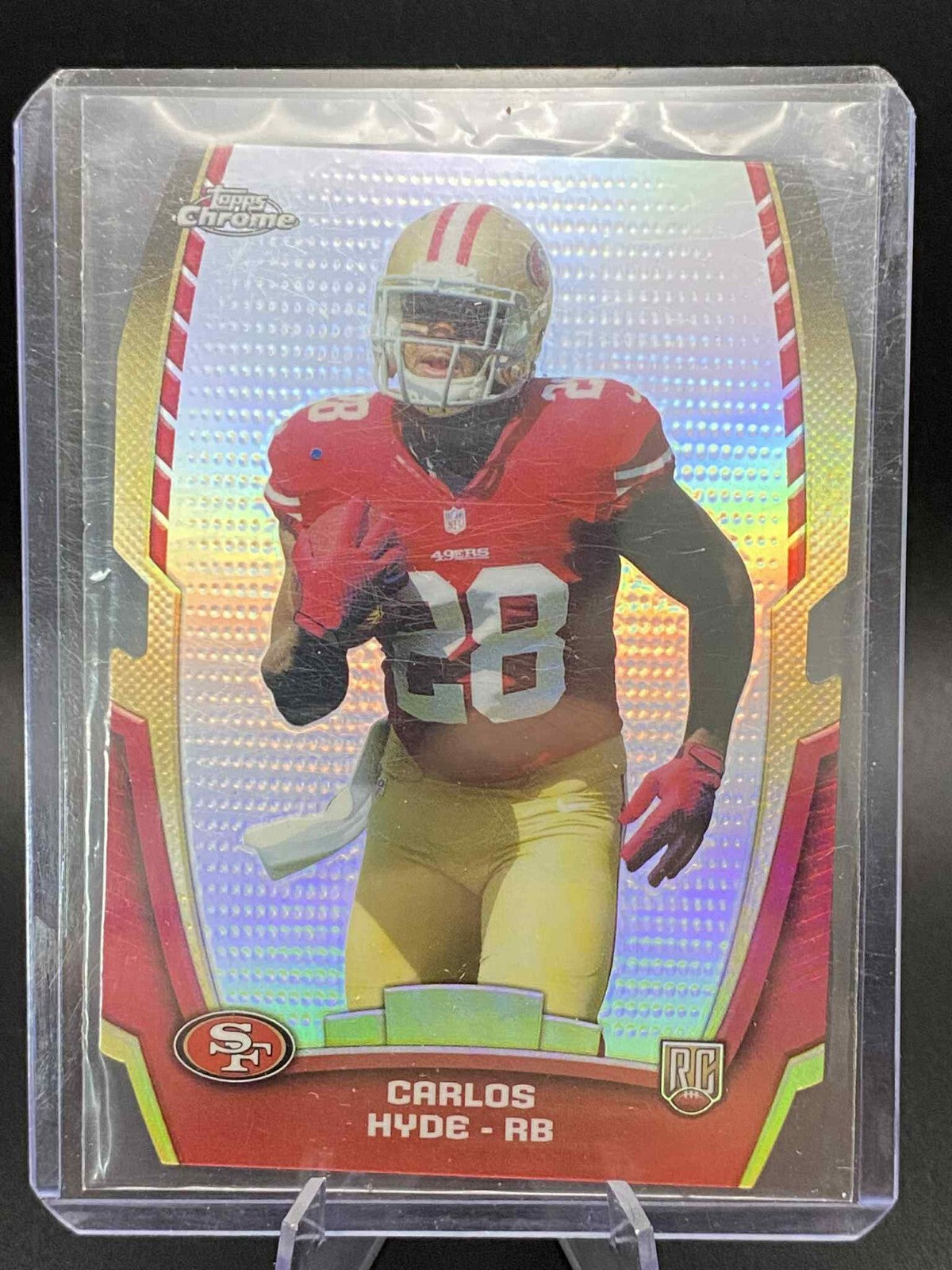 Carlos Hyde 2014 Topps Chrome Die Cut Refractor RC 49ers