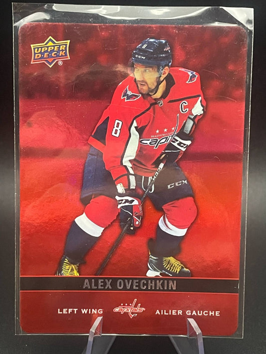 Alex Ovechkin 2019-20 Upper Deck Red Holofoil Die Cut Color Match Card