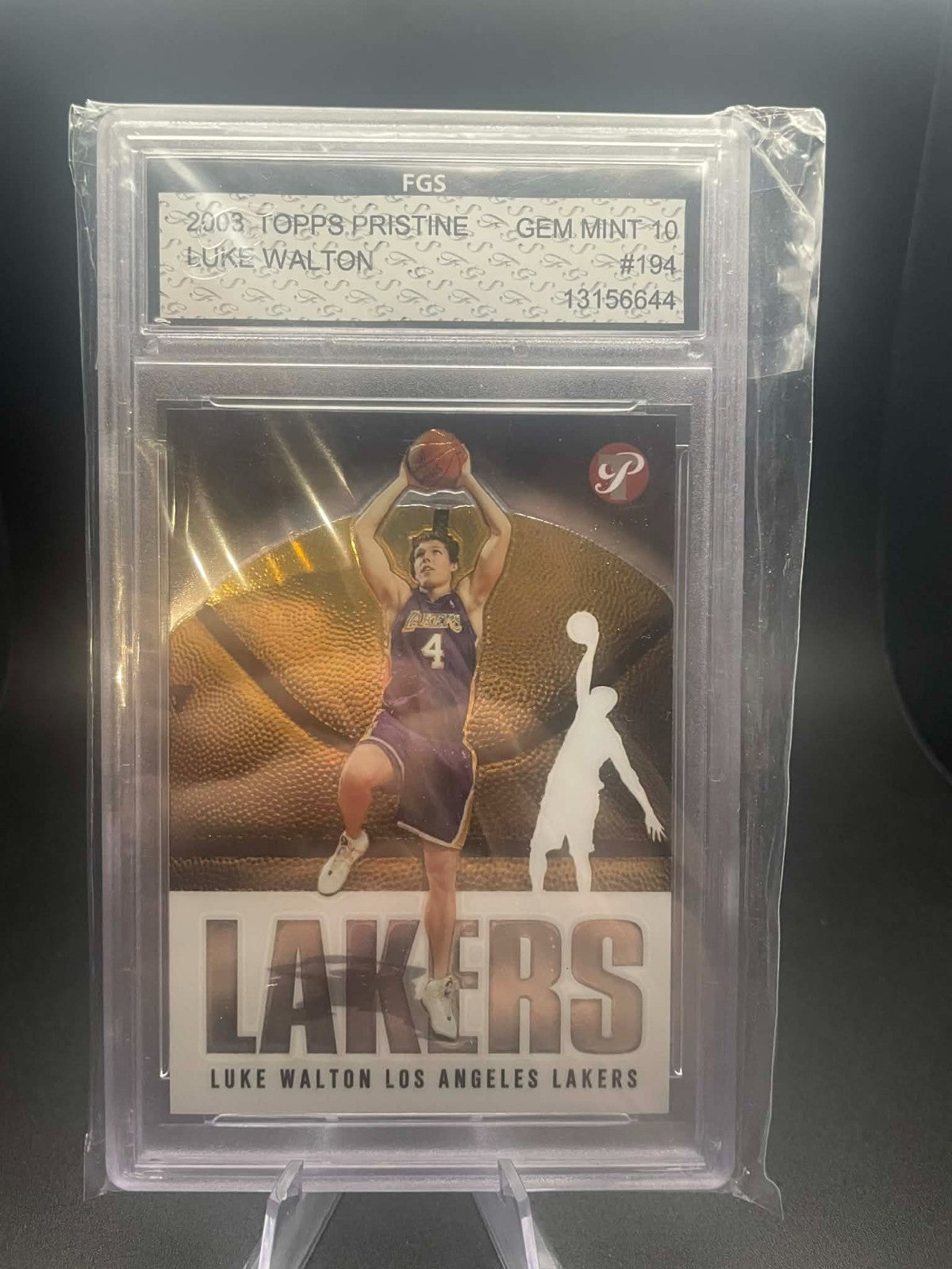 2003-04 Topps Pristine Luke Walton #194 Rookie RC FGS 10