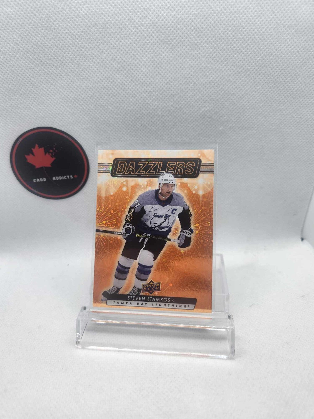 2023-24 Upper Deck Series 1 Steven Stamkos ORANGE Dazzlers #DZ-21 Lightning