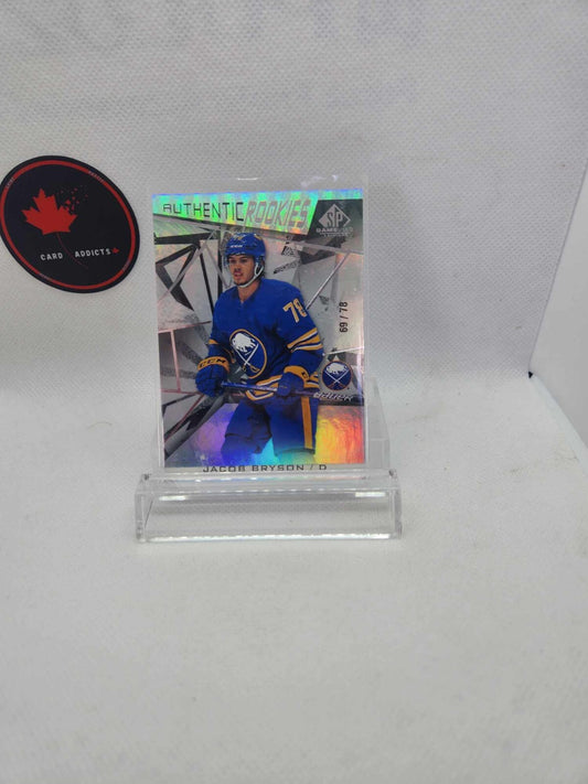 2021 Upper Deck SP Game Used Authentic Rookies /78 Jacob Bryson 177 True Rookie