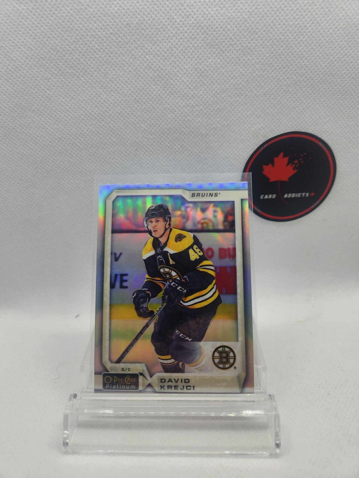 18-19 UD Upper Deck O-Pee-Chee OPC Platinum Silver #129 David Krejci