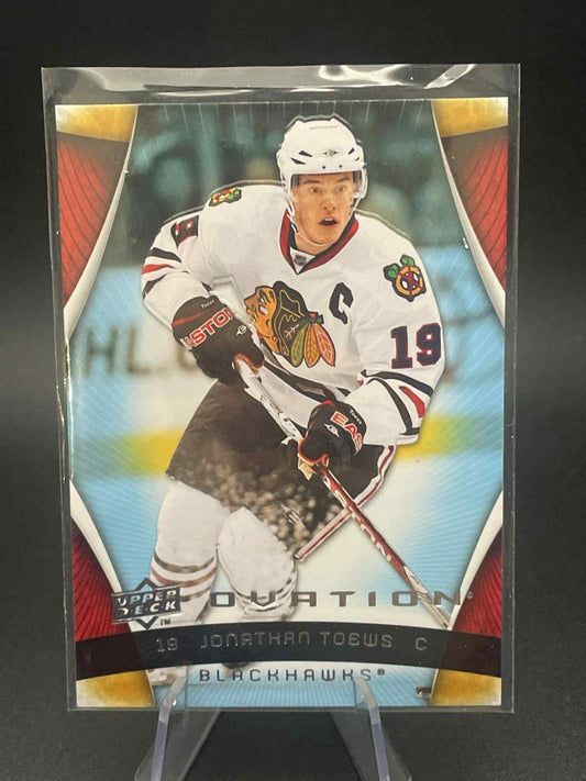 2009-10 UD Ovation #30 Jonathan Toews REF I