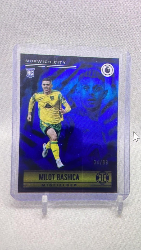 2021 Panini Chronicles Base Premier League Illusions Blue /99 Milot Rashica #191
