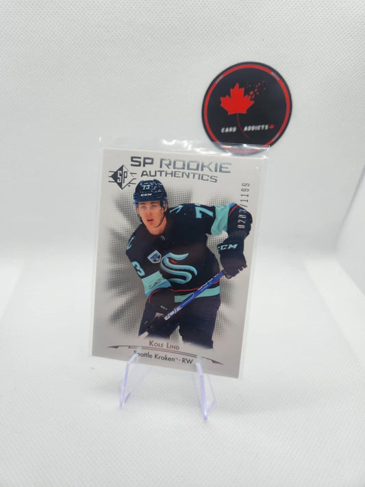 2021/22 Upper Deck SP Rookie Authentics Kole Lind Rc #105 /1199
