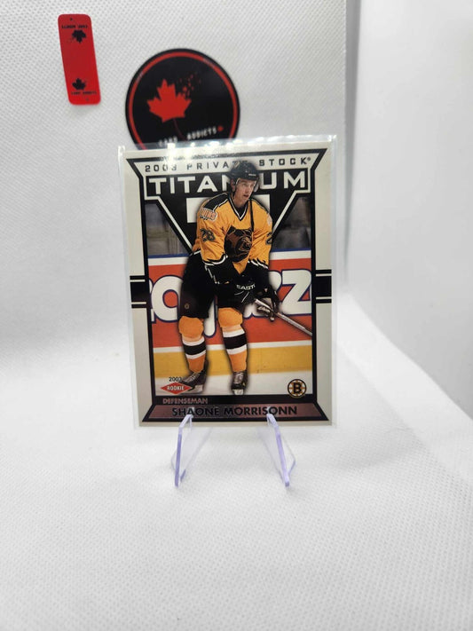 2002-03 Pacific Private Stock Titanium Shaone Morrisonn /1475 Boston Bruins