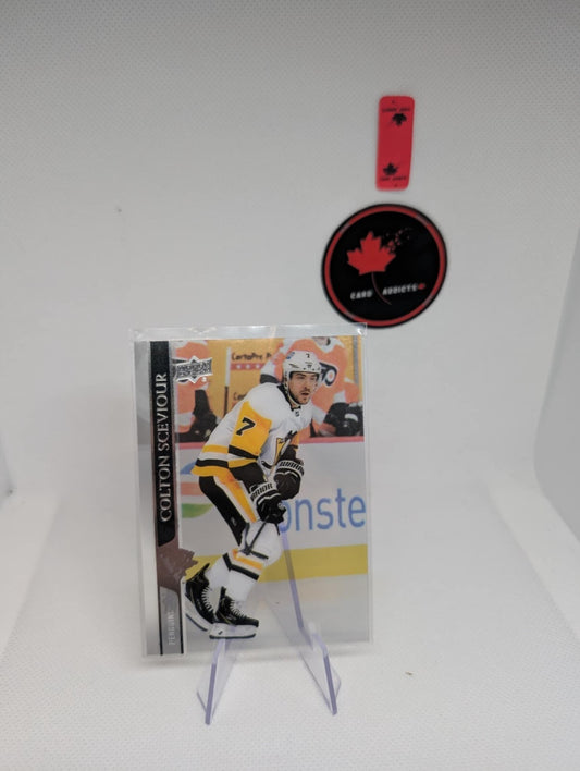 2020-21 Upper Deck Extended Clear Cut Colton Sceviour #612 Penguins