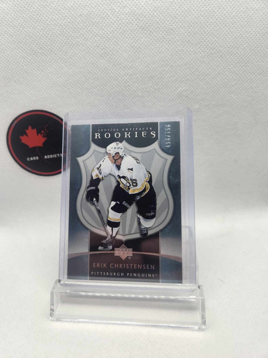 2005-06 ARTIFACTS ROOKIES ERIK CHRISTENSEN ROOKIE /750 PITTSBURGH PENGUINS