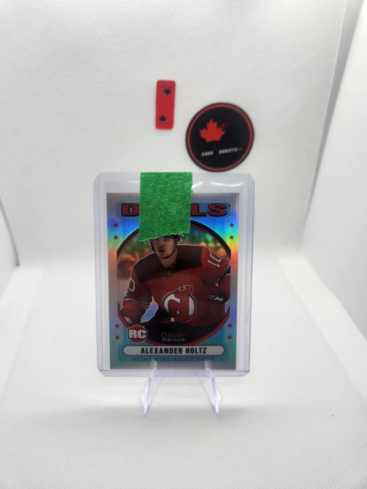 2021-22 O-Pee-Chee Platinum Retro Rainbow #R99 Alexander Holtz Rookie Devils RC