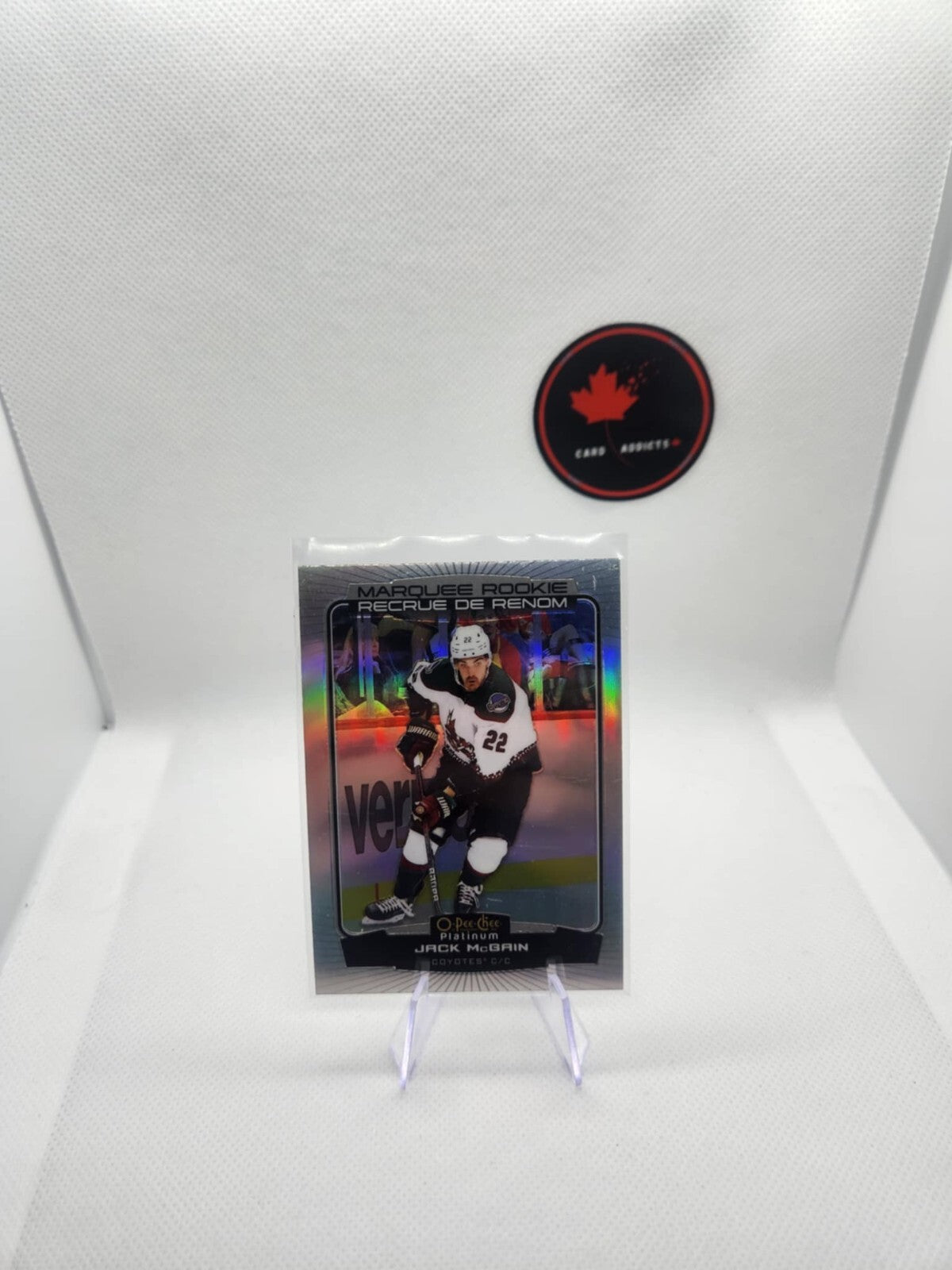 22-23 UD O-Pee-Chee Platinum Hockey Rainbow Marquee Rookie 216 Jack McBain