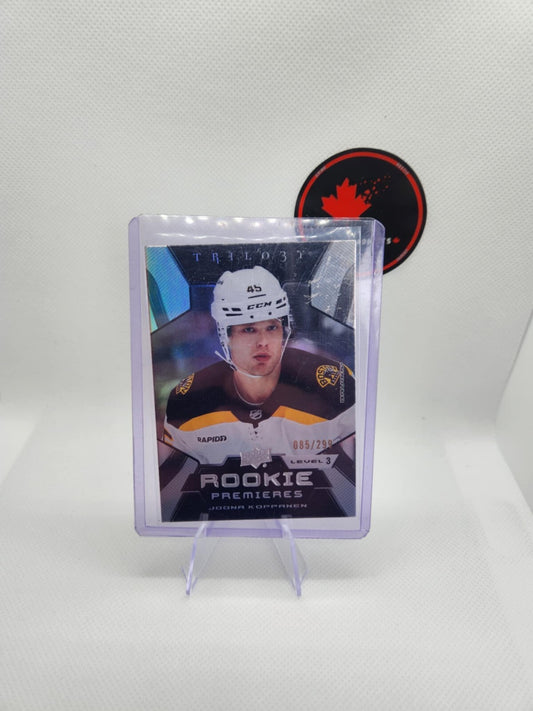 2023-24 Upper Deck Trilogy Rookie Premieres Level 3 Joona Koppanen /299