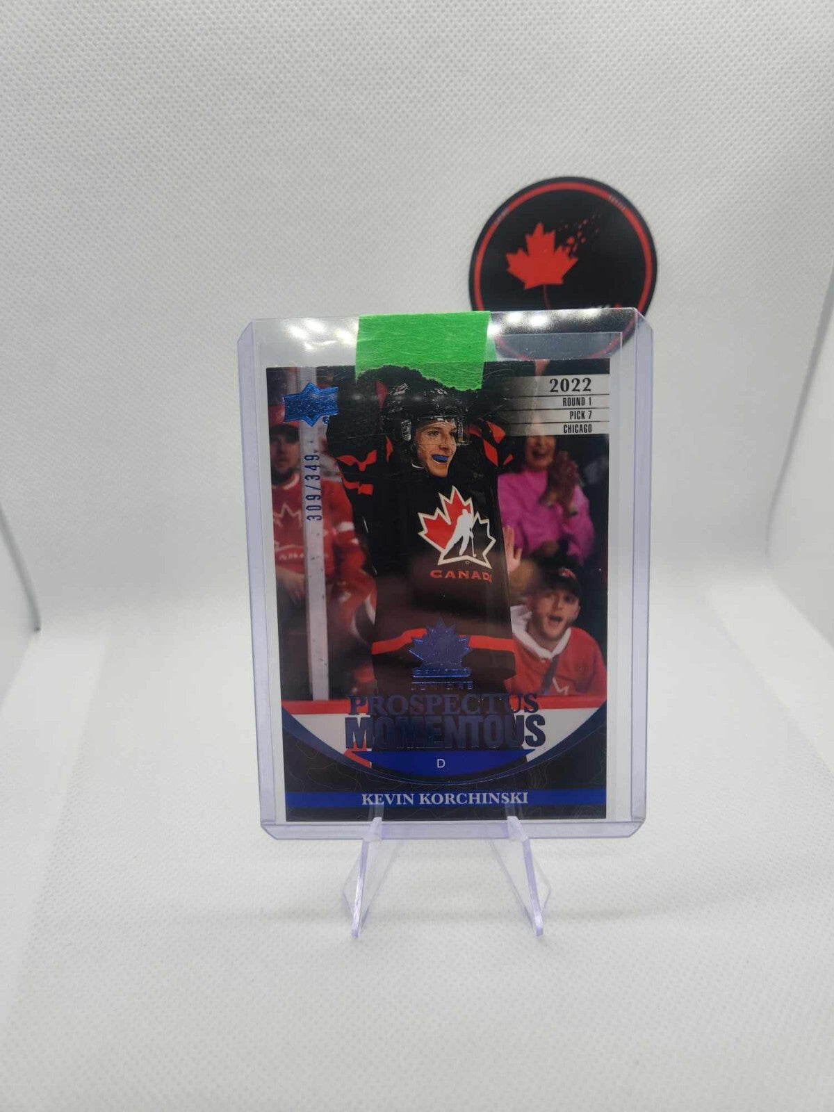 2023-24 UD TEAM CANADA PROSPECTUS MOMENTOUS BLUE KEVIN KORCHINSKI /349