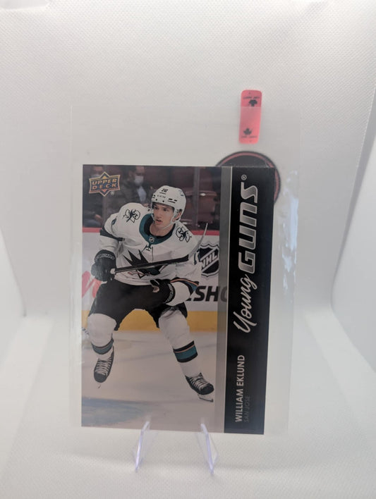 William Eklund 21/22 Upper Deck "JUMBO" Young Guns "JUMBO" ROOKIE ....Sharks