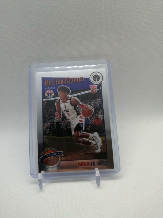 2019-20 Panini NBA Hoops Premium Stock Rookie Tribute #300 Rui Hachimura Wizards