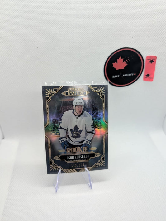 2020-21 Upper Deck Stature ROOKIE Egor Korshkov Rookie /399 Toronto Maple