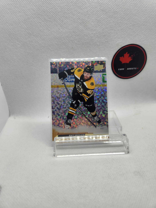 2022-23 Upper Deck Series 1 Speckled Rainbow Foil Matt Grzelcyk #14