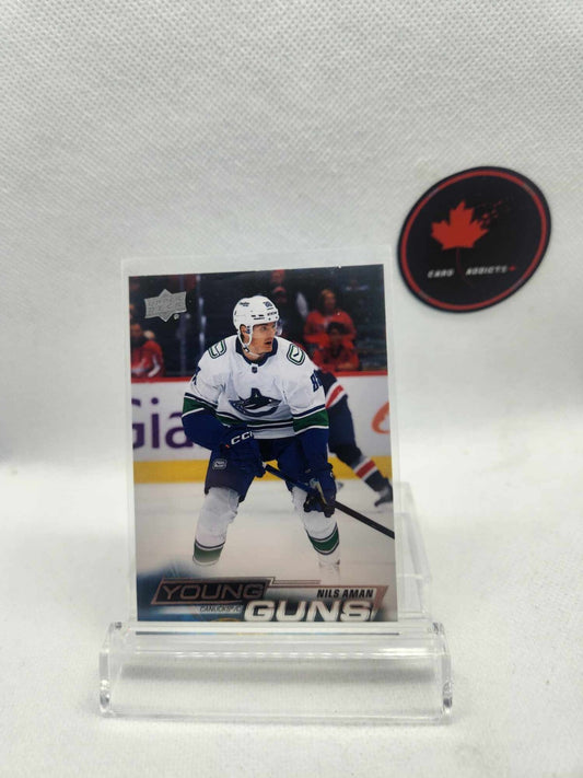 2022-23 UD Series 2 Base Young Guns #454 Nils Aman Vancouver Canucks