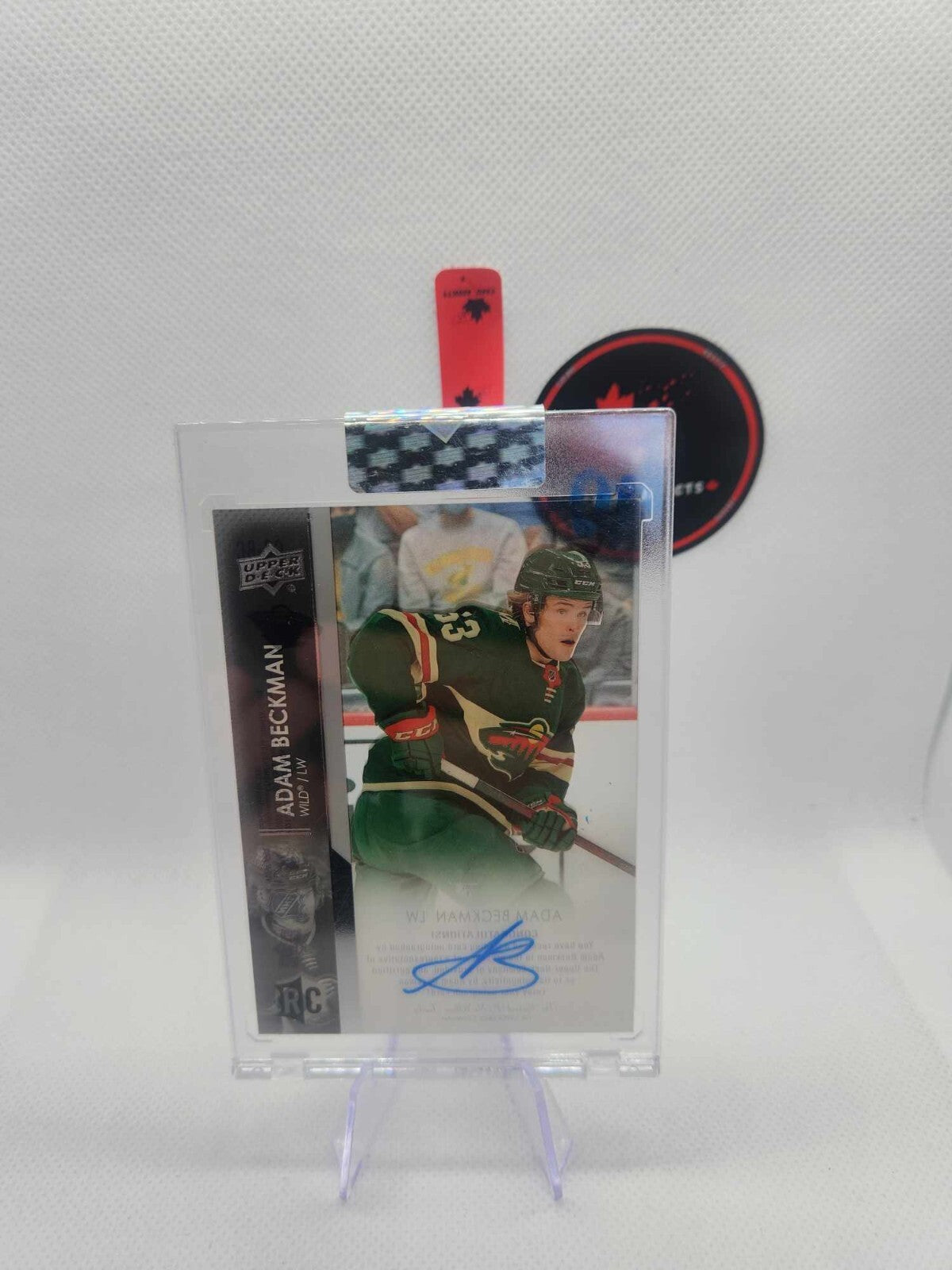 2021-22 UPPER DECK UD CLEAR CUT ADAM BECKMAN CC-BC ROOKIE AUTO
