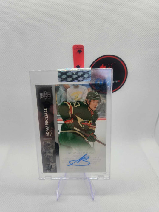 2021-22 UPPER DECK UD CLEAR CUT ADAM BECKMAN CC-BC ROOKIE AUTO