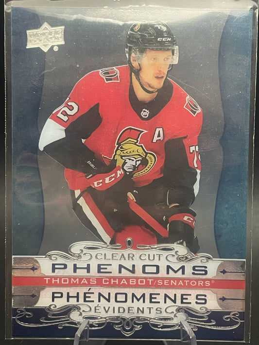 2020-21 Upper Deck Tim Hortons Clear Cut Phenoms #CC8 Thomas Chabot 2 Available