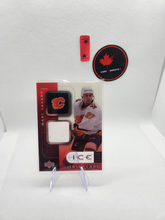 2001-02 (FLAMES) Upper Deck Ice Jerseys #JMS Marc Savard FLAMES