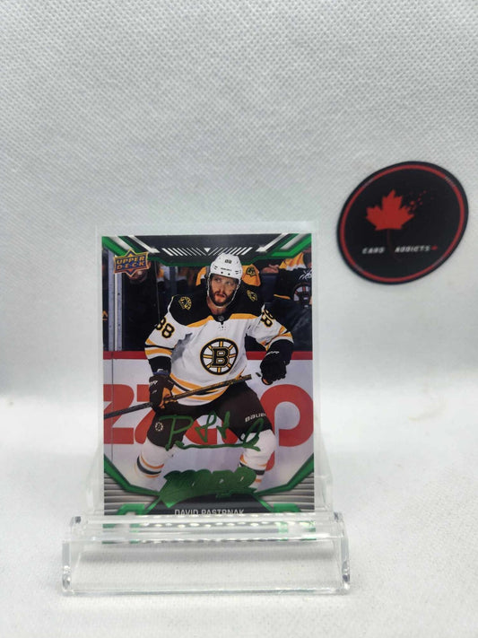2022-23 Upper Deck MVP Green Script David Pastrnak SP #5