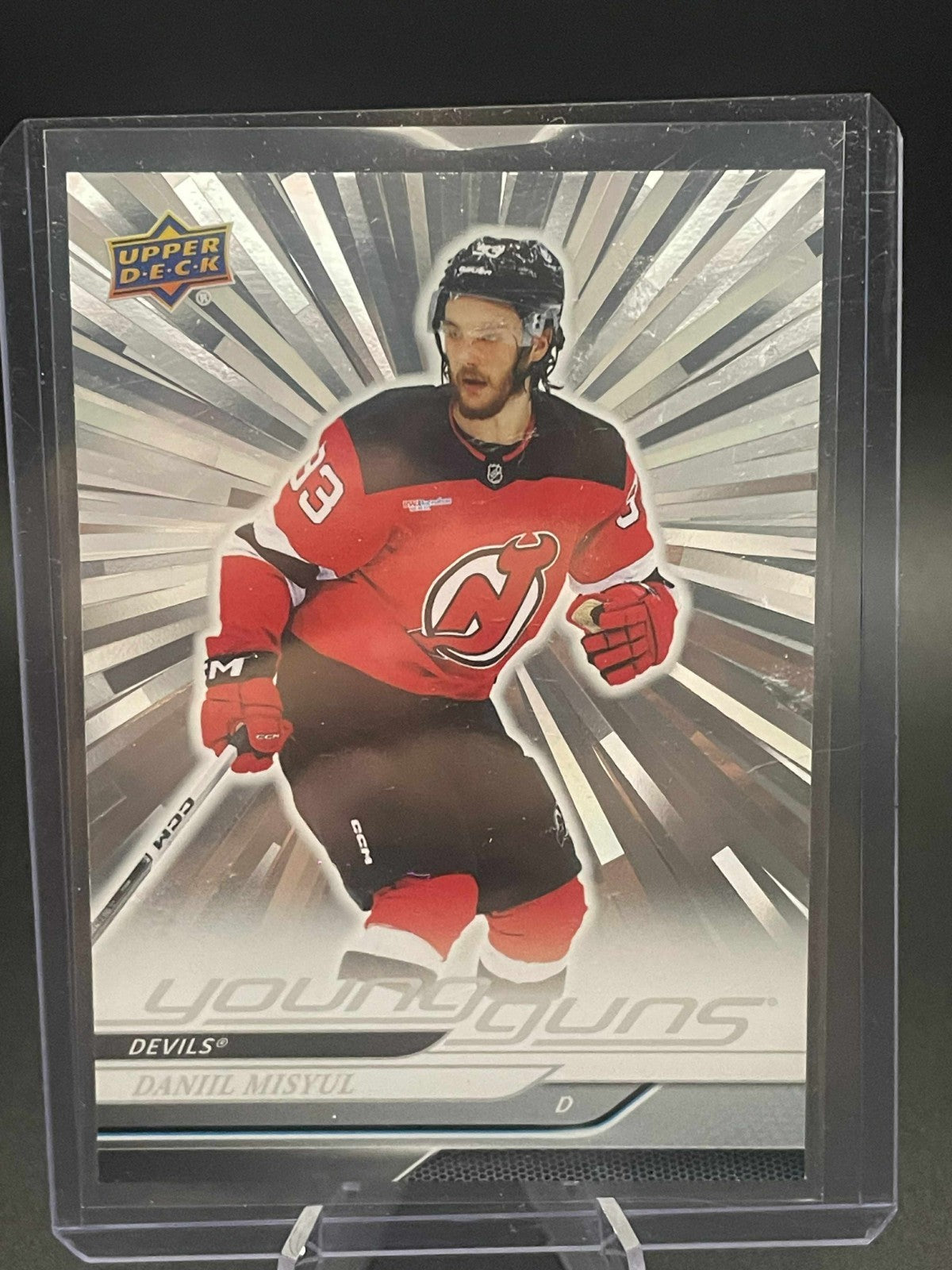 Daniil Misyul 2024-25 Upper Deck Series 2 Young Guns Silver Outburst #479 Devils