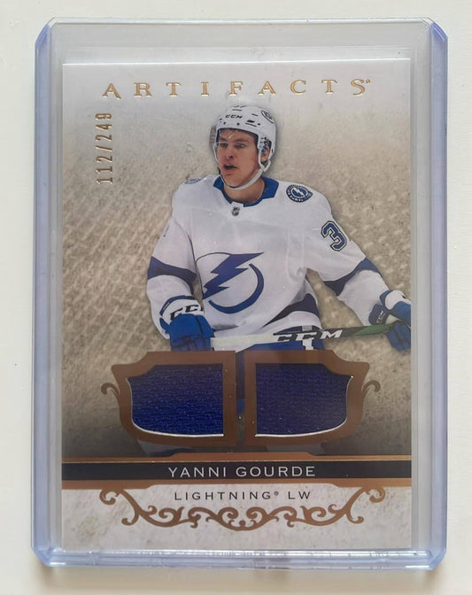 2021-22 Artifacts Dual Jersey Yanni Gourde #’d/249