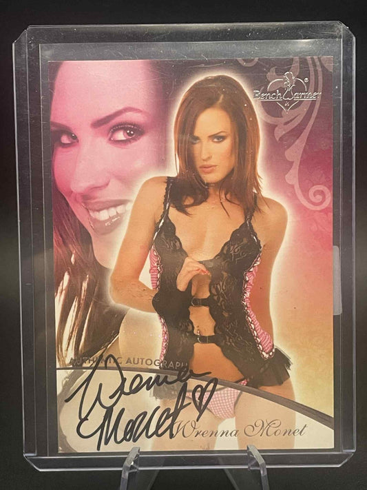 2007 BENCHWARMER SERIES 1 AUTO: WRENNA MONET #17 of 24 AUTOGRAPH SEXY HOT MODEL