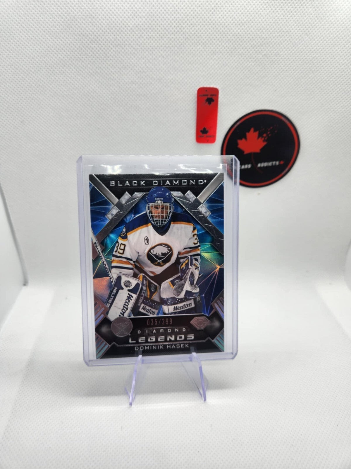 Dominik Hasek Legends Purple /299 2022-23 Black Diamond BDL Sabres 2 Available