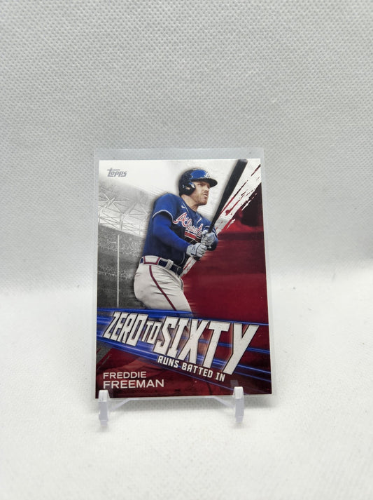 2021 Topps Series 2 Baseball FREDDIE FREEMAN Zero To Sixty RUNS BATTED IN Card