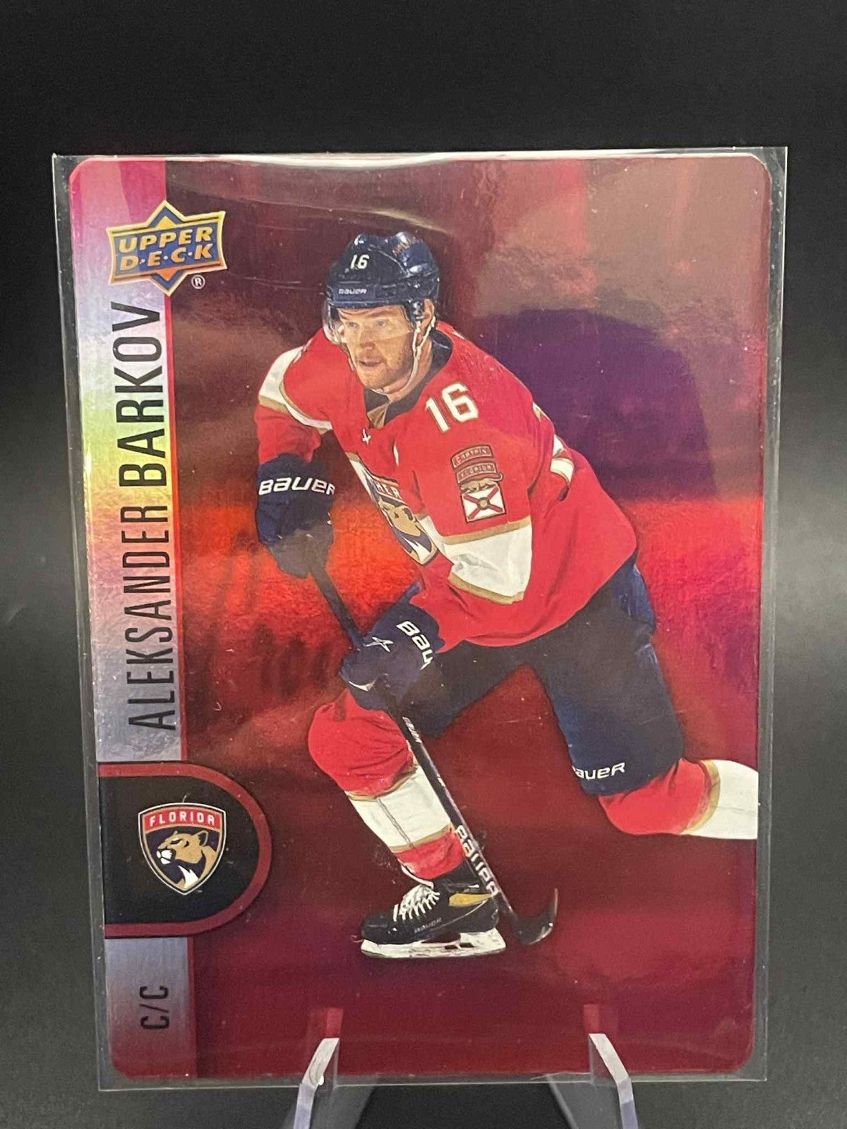 Aleksander Barkov 2022-23 UD Tim Hortons Hockey Red Die-Cut DC-37 Florida REF I
