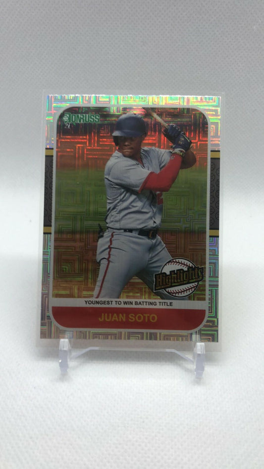 2021 Donruss Highlights Vector #3 Juan Soto MINT