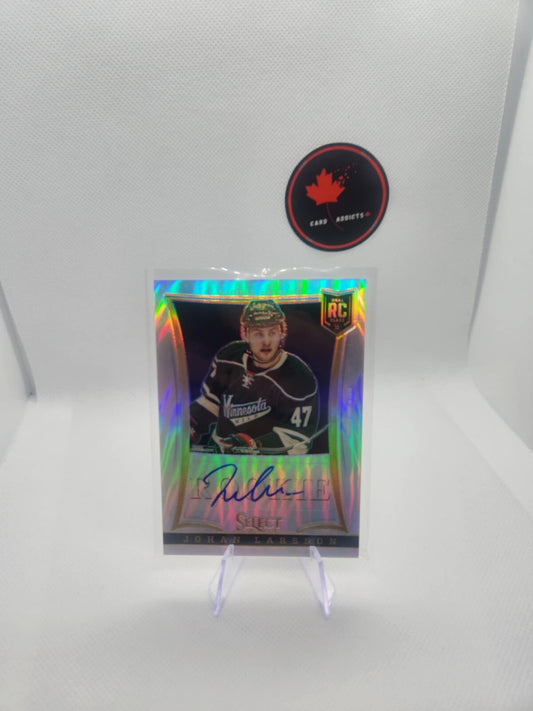 2013-14 Select Rookie Auto /399 Johan Larsson #247 Rookie Rainbow Auto RC