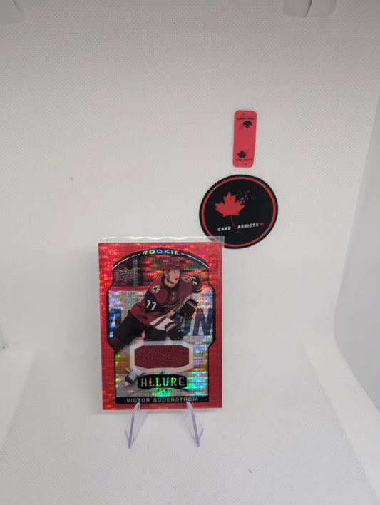 Victor Soderstrom 2020-21 Allure Red Rainbow Jersey Rookie RC #90 Coyotes