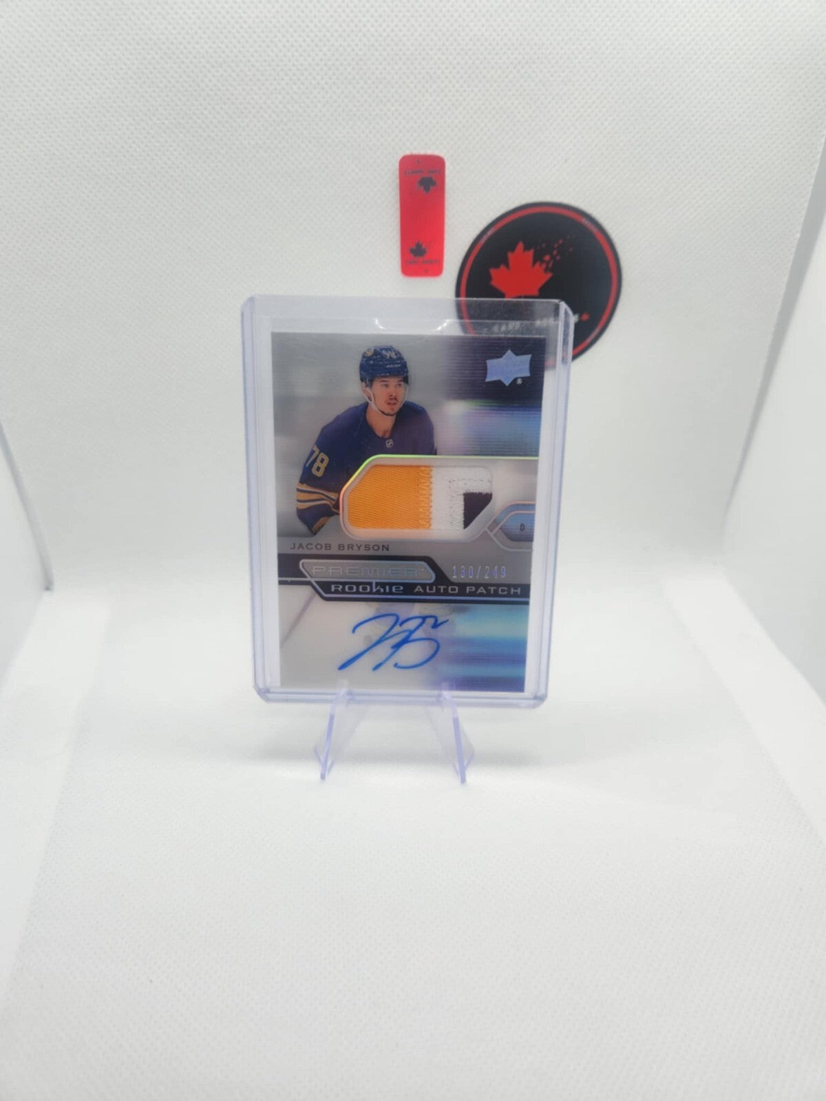 💥2021-22 Upper Deck Premier #AR-BR Jacob Bryson SP Rookie Auto Patch #/249