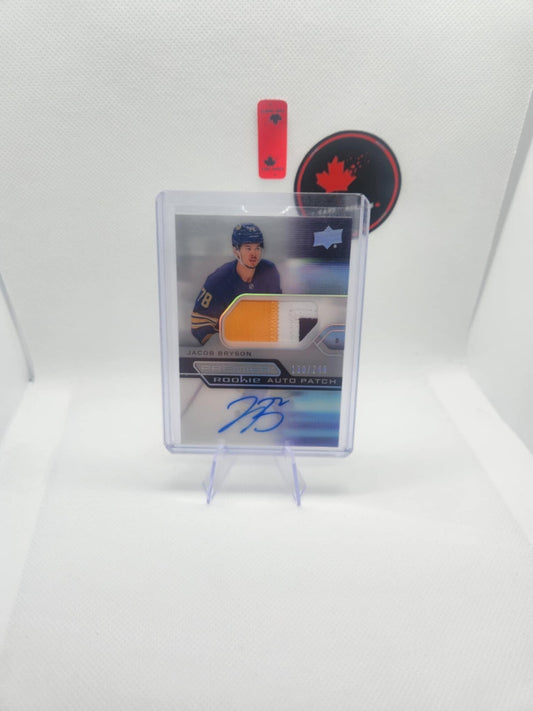 💥2021-22 Upper Deck Premier #AR-BR Jacob Bryson SP Rookie Auto Patch #/249