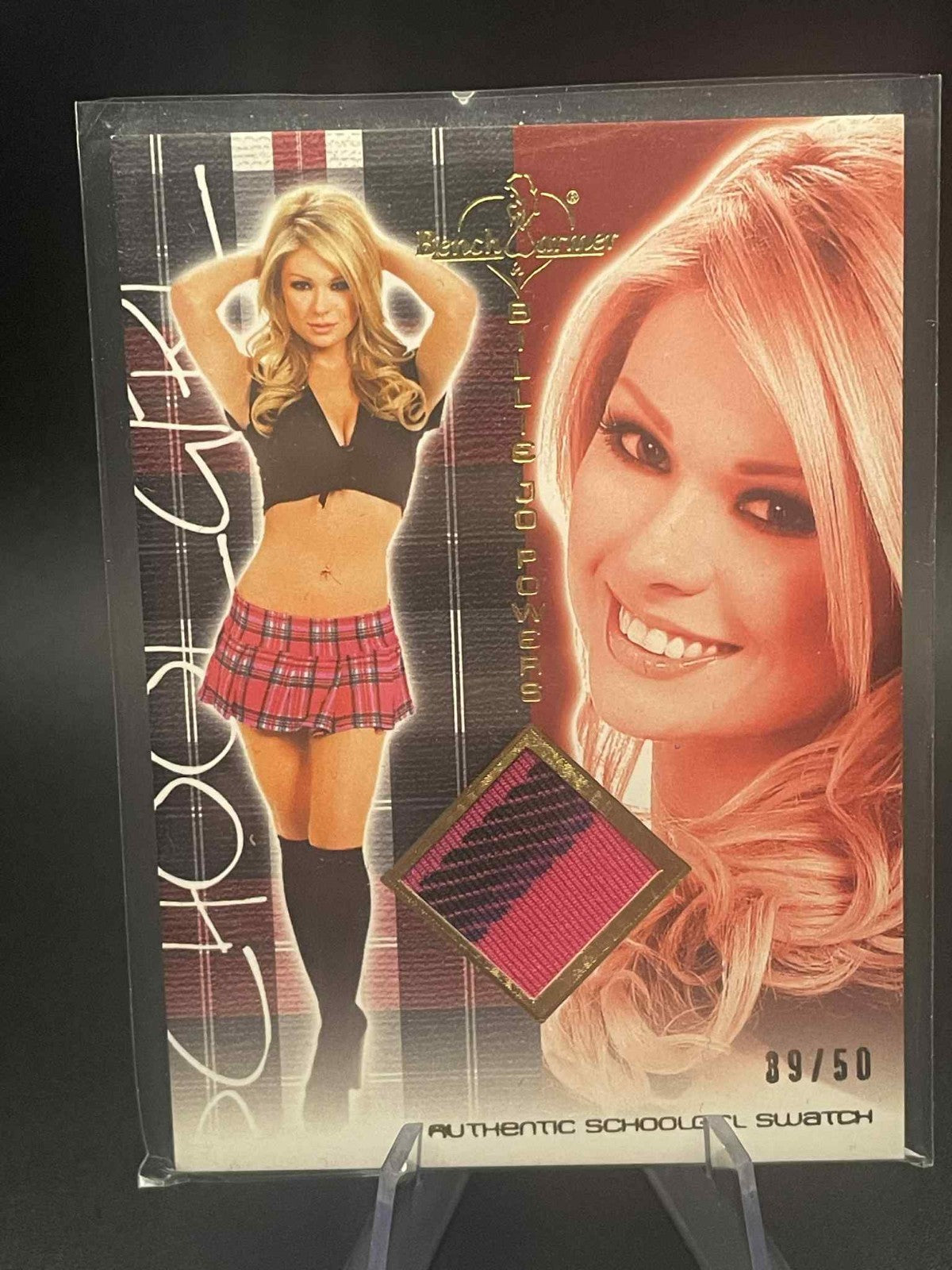 2012 Bench Warmer  Edition Billie Jo Powers Worn Schoolgirl Swatch /50