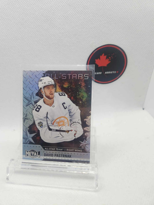 2020-21 Skybox Metal Universe Base SP All-Stars David Pastrnak All-Star Team