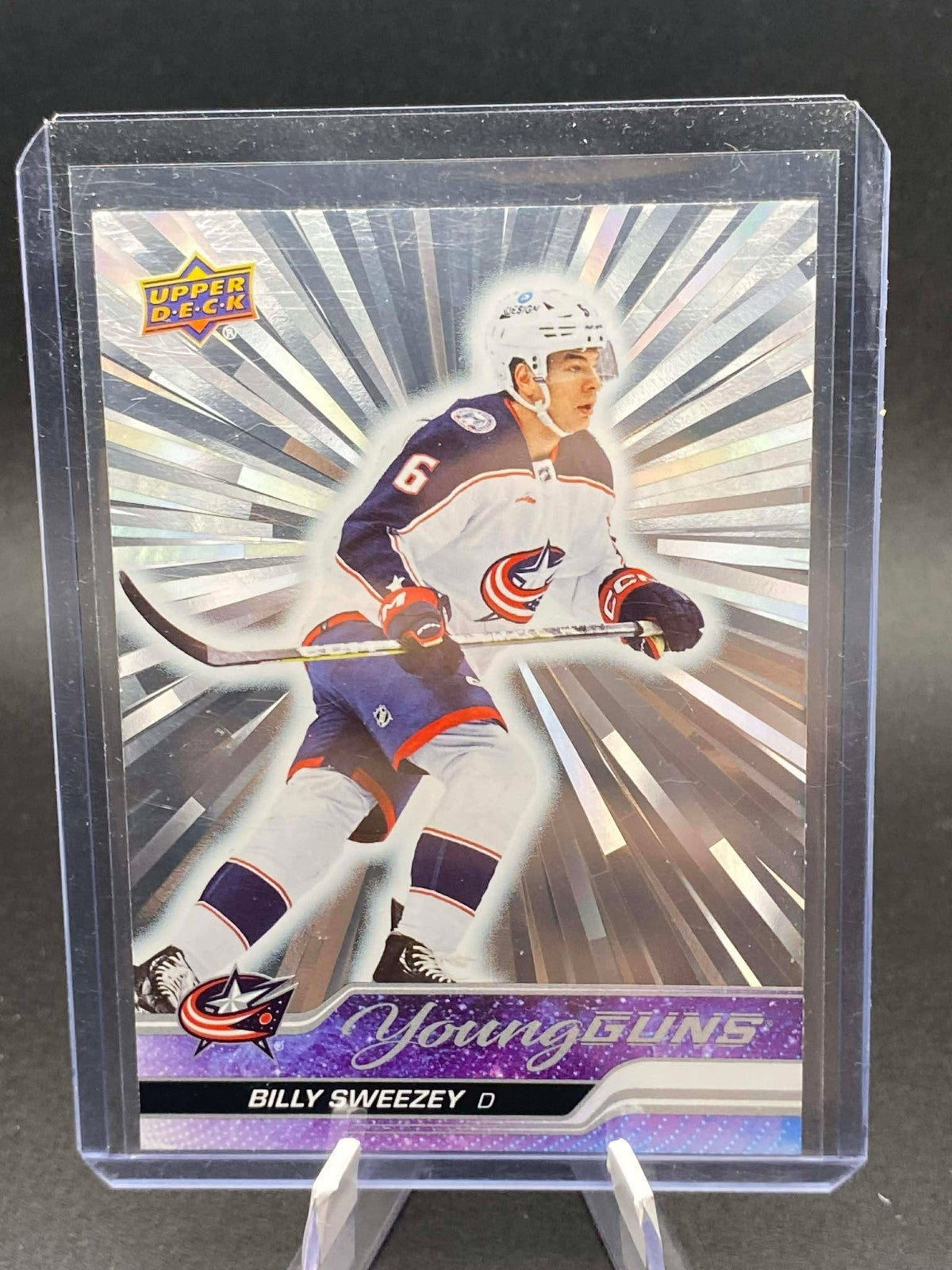 2023-24 Upper Deck Series 2 Young Guns Outburst Billy Sweezey