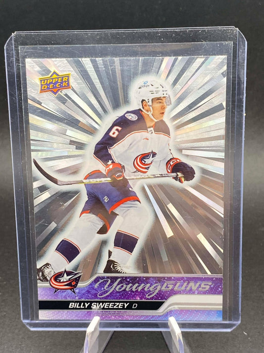 2023-24 Upper Deck Series 2 Young Guns Outburst Billy Sweezey