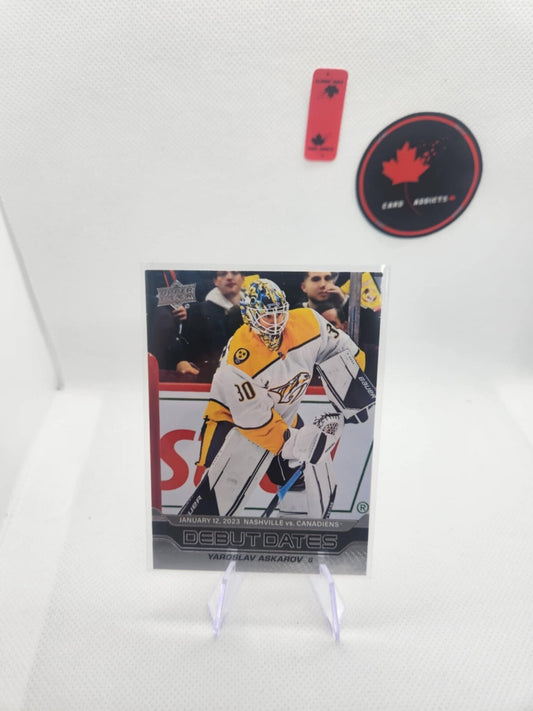 2023-24 Upper Deck Debut Dates # DD-13 Yaroslav Askarov