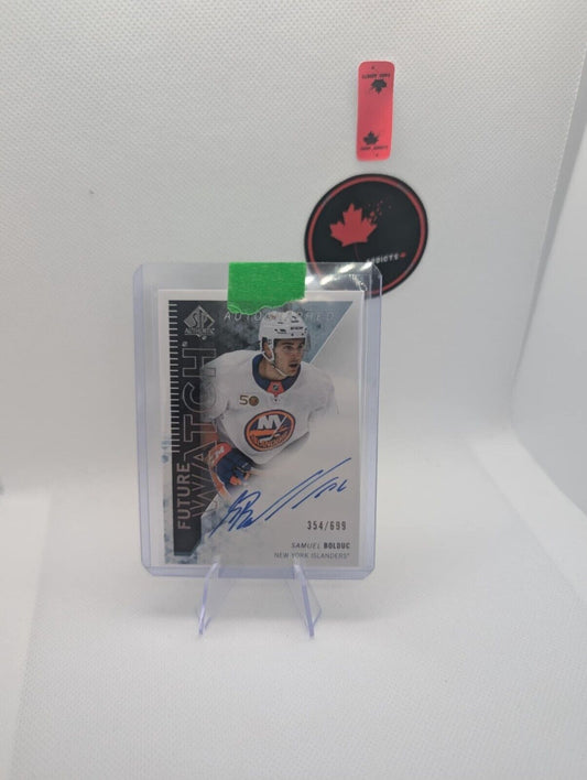 2023-24 Sp Authentic Future Watch Auto Retro Samuel Bolduc # /699