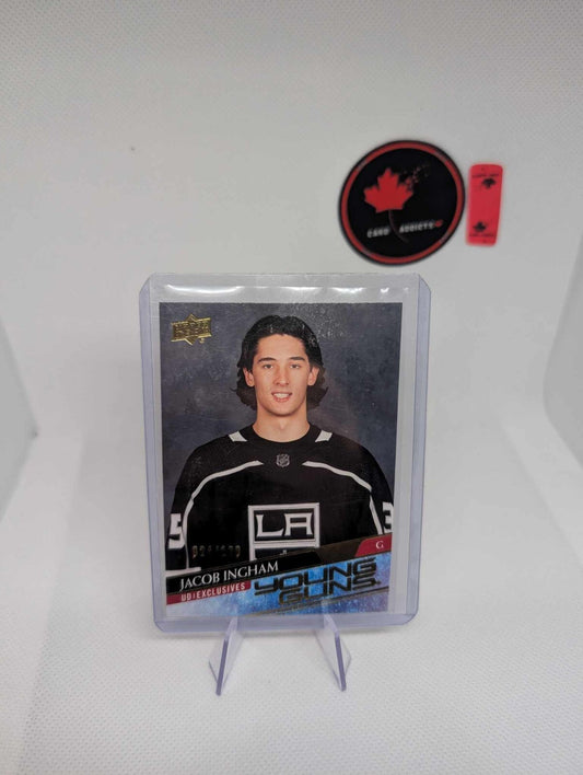 2020-21 UD Extented Young Guns Exclusives /100 Jacob Ingham #706 RC rookie card