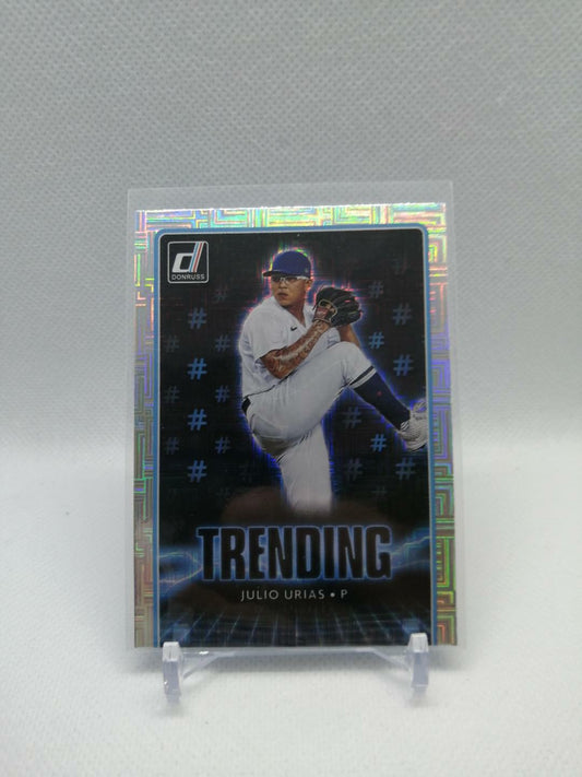 2021 Donruss Julio Urias TRENDING RAPTURE Parallel SP #TR7 Dodgers