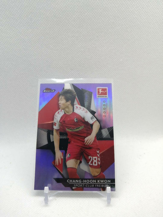 2020-21 Finest Bundesliga Chang-Hoon Kwon Purple Wave Refractor /250