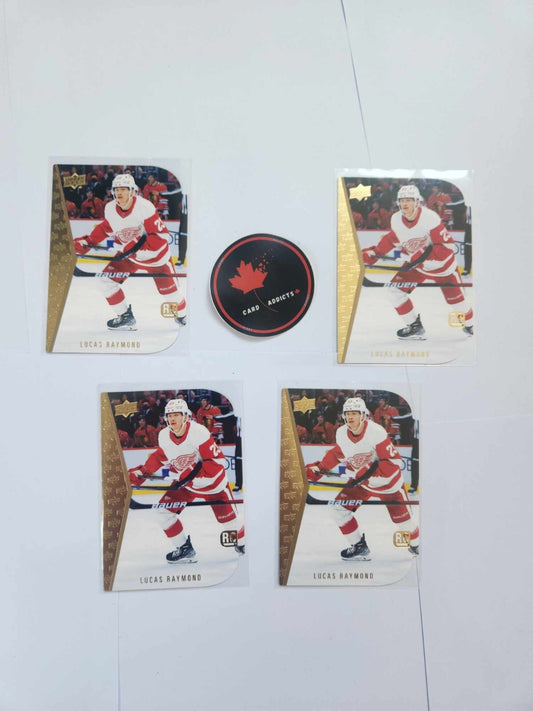 2021-22 Upper Deck Series 2 Lucas Raymond Die-Cut Rookie Card RDT-12  LOT OF (4)