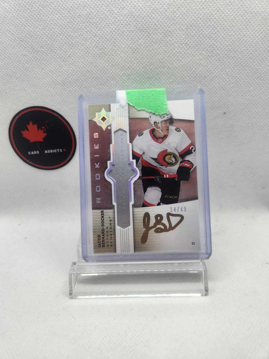 2021-22 Ultimate Collection Rookie Emblems AUTO #UE-BJ Jacob Bernard Docker RC